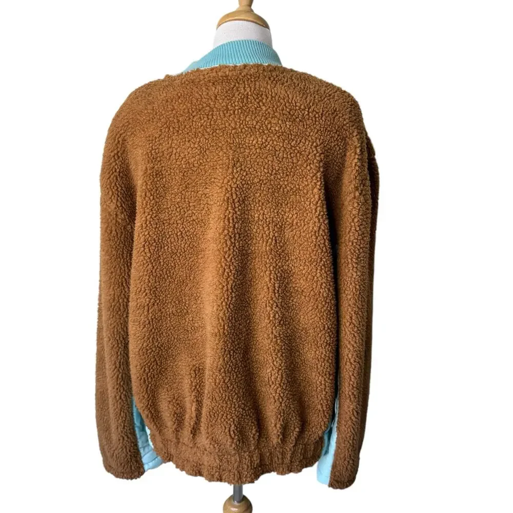 FREE PEOPLE We The Free Rivington Sherpa Teddy  Coat Size Large